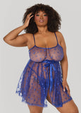 Star Mesh Babydoll Set