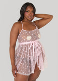 Star Mesh Babydoll Set