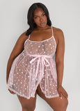 Star Mesh Babydoll Set