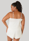Lace Trimmed Cami And Shorts Set