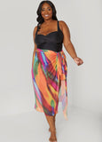 Tie Dyed Stretch Mesh Sarong