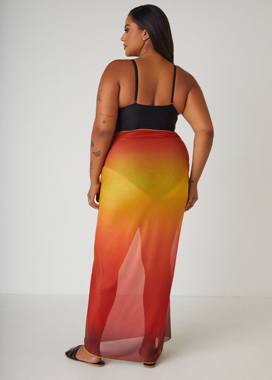 Ombre Stretch Mesh Sarong