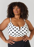 Polka Dot U Ring Bikini Top