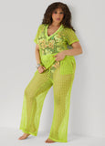 Given Kale Cover Up Mesh Pants