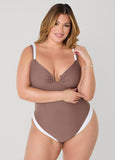 Two Tone U Ring Swimsuit