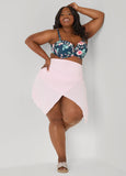 Asymmetric Hem Swim Skort