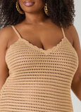 Open Knit Coverup Dress