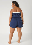 Moon To Noon Strapless Romper