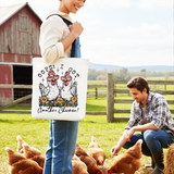 Oops I Got Another Chicken Canvas Tote Bag