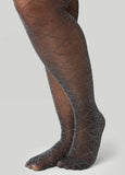 Plus Size Lurex™ Checked Opaque Tights