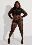 Mesh And Lace Bodystocking