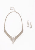 Layered Crystal Necklace Set
