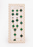 4 Piece Clover Necklace Set
