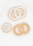 Ring Brooch Three Piece Set