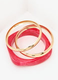 Three Piece Marble Bangle Set