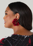 Flower Hoop Earrings