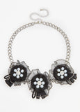 Embellished Rosette Necklace