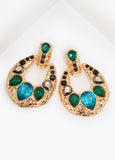 Crystal Doorknocker Earrings