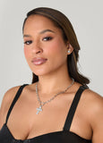 Crystal Cross Necklace Box Set