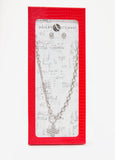 Crystal Cross Necklace Box Set