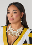 Faux Pearl Layered Necklace
