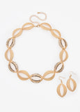 Stone Encrusted Necklace Set