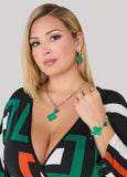 Clover Three Piece Necklace Set
