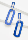 Enamel Link Earrings