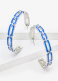 Chain Link Hoop Earrings