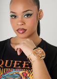 Marbled Stone Hinge Cuff