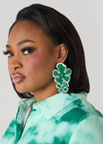 Painted Flower Earrings