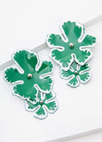 Painted Flower Earrings