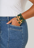 Marbled Stone Bracelet Set