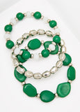 3Pc Stone Bracelet Set