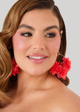 Flower Petal Hoop Earrings
