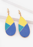 Colorblock Teardrop Earrings