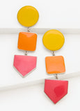 Colorblocked Dangle Earrings