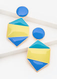 Dangle Colorblock Earrings