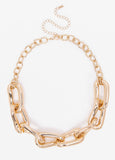 Gold Tone Chain Link Necklace