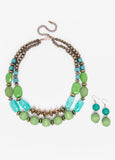 Textured Bead Necklace Set