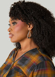 Sculpted Silver Hoop Earrings