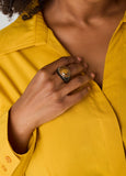 Faux Tigers Eye Stretch Ring