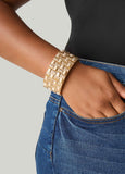 Textured Gold Tone Bracelet