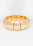 Gold Tone Stretch Bracelet
