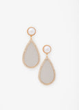 Glittered Teardrop Earrings