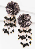 Animal Print Flower Earrings