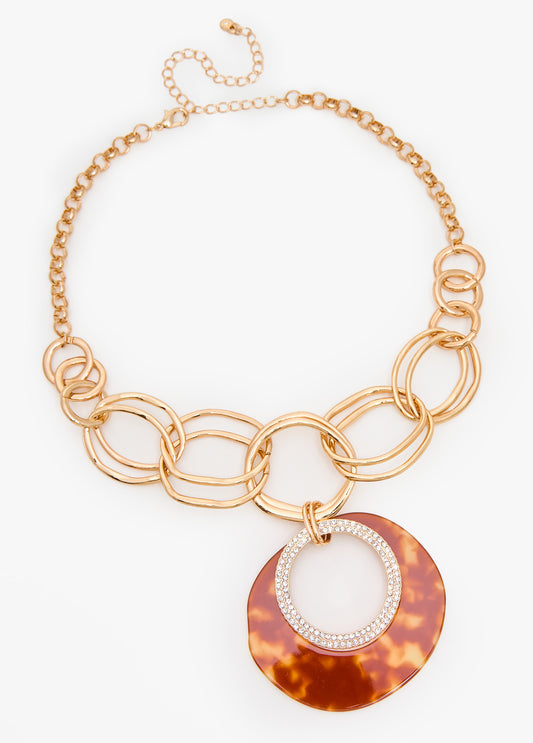 Layered Ring Necklace Set