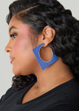 Geo Cutout Hoop Earrings