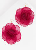 Organza Flower Earrings