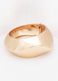 Gold Tone Hinge Cuff